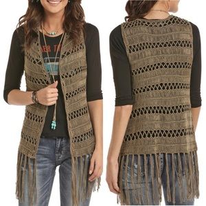 Rock & Roll Cowgirl | Crochet Fringe Knit Vest